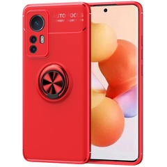 TPU чехол Deen ColorRing под магнитный держатель (opp) для Xiaomi 13T Pro, Красный