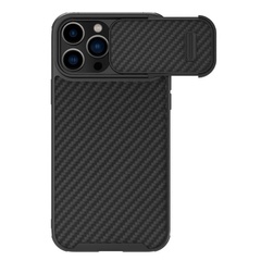 Карбоновая накладка Nillkin Synthetic Fiber S для Apple iPhone 13 Pro Max (6.7") Black