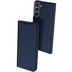 Чехол-книжка Dux Ducis с карманом для визиток для Samsung Galaxy S21 FE Синий