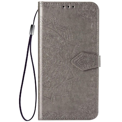 Кожаный чехол (книжка) Art Case с визитницей для Samsung Galaxy A03s Серый