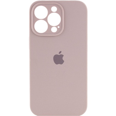 Чехол Silicone Case Full Camera Protective (AA) для Apple iPhone 14 Pro Max (6.7") Серый / Lavender