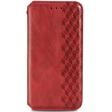 Кожаный чехол книжка GETMAN Cubic (PU) для Xiaomi Redmi A1 / A2 Красный