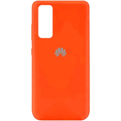 Чохол Silicone Cover Full Protective (AA) для Huawei P Smart (2021), Помаранчевий / Neon Orange
