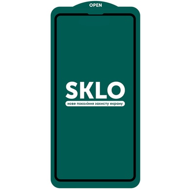 Захисне скло SKLO 5D (тех.пак) для Apple iPhone 14 Pro (6.1"), Чорний
