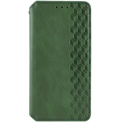 Шкіряний чохол книжка GETMAN Cubic (PU) для Samsung Galaxy M34 5G, Зелений
