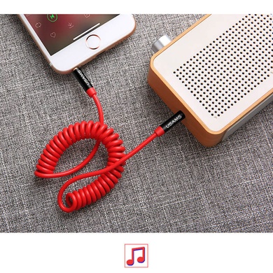 Аудио кабель Usams US-SJ256 Spring (1.2m) Красный