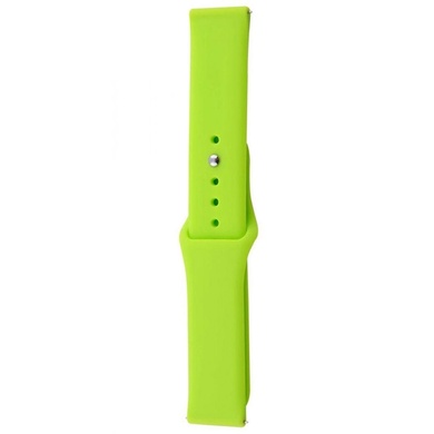 Силиконовый ремешок Sport для Xiaomi Amazfit/Samsung 22 mm Салатовый / Green