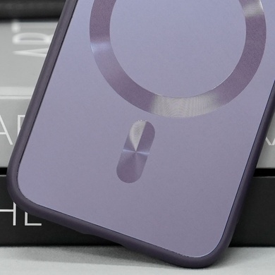 Чехол TPU+Glass Sapphire Midnight with MagSafe для Apple iPhone 14 (6.1") Фиолетовый / Deep Purple