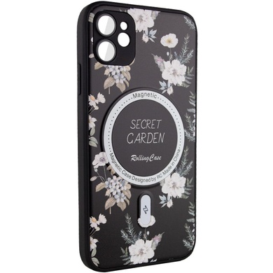 TPU+PC чехол Secret Garden with MagSafe для Apple iPhone 12 (6.1") Black