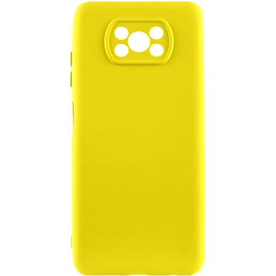 Чохол Silicone Cover Lakshmi Full Camera (A) для Xiaomi Poco X3 NFC / Poco X3 Pro, Жовтий / Flash