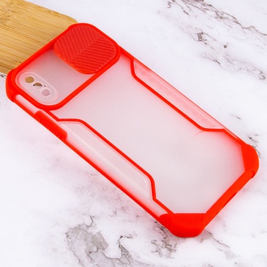 Чохол Camshield matte Ease TPU зі шторкою для Apple iPhone XS Max (6.5 "), Червоний