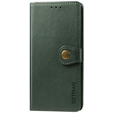 Шкіряний чохол книжка GETMAN Gallant (PU) для Motorola Moto E40, Зелений