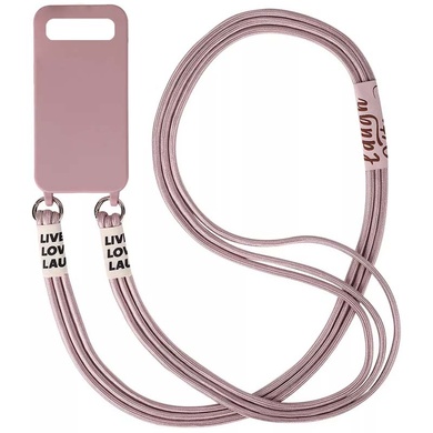 Чохол Cord case з довгим кольоровим ремінцем для Samsung Galaxy S10, Рожевий / Pink Sand