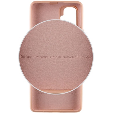 Чохол Silicone Cover Full Protective (AA) для Xiaomi Redmi Note 10 Pro / 10 Pro Max, Рожевий / Pink Sand