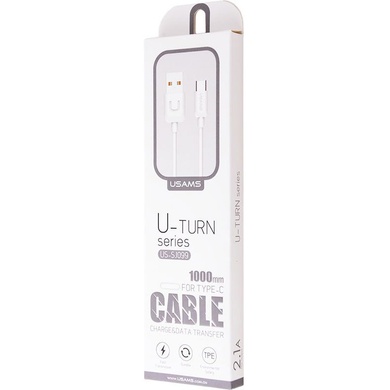 Дата кабель USAMS US-SJ099 USB to Type-C (1m), Білий