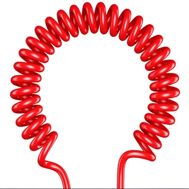 Аудио кабель Usams US-SJ256 Spring (1.2m) Красный
