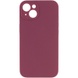 Чехол Silicone Case Full Camera Protective (AA) NO LOGO для Apple iPhone 15 Plus (6.7") Бордовый / Plum