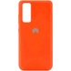 Чехол Silicone Cover Full Protective (AA) для Huawei P Smart (2021) Оранжевый / Neon Orange
