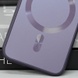 Чехол TPU+Glass Sapphire Midnight with MagSafe для Apple iPhone 14 (6.1") Фиолетовый / Deep Purple
