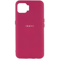 Чехол Silicone Cover My Color Full Protective (A) для Oppo A73 Бордовый / Marsala