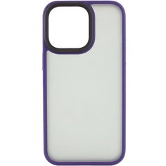 TPU+PC чехол Metal Buttons для Apple iPhone 15 (6.1") Темно-Фиолетовый