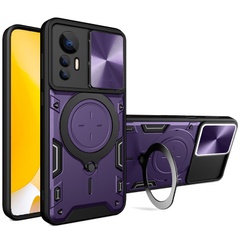 Ударопрочный чехол Bracket case with Magnetic для Xiaomi Redmi Note 12S Purple