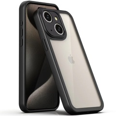 TPU чохол Transparent + Colour 1,5mm для Apple iPhone 14 (6.1"), Black