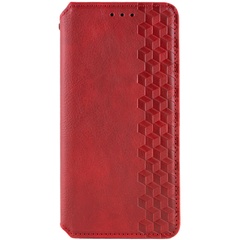 Шкіряний чохол книжка GETMAN Cubic (PU) для Samsung Galaxy A15 4G/5G, Червоний