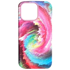 Кожаный чехол Colour Splash with MagSafe для Apple iPhone 14 Plus (6.7") Pink / Blue