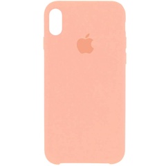 Чехол Silicone Case (AA) для Apple iPhone X (5.8") / XS (5.8") Розовый / Light Flamingo