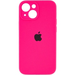 Чохол Silicone Case Full Camera Protective (AA) для Apple iPhone 13 (6.1 "), Рожевий / Barbie pink