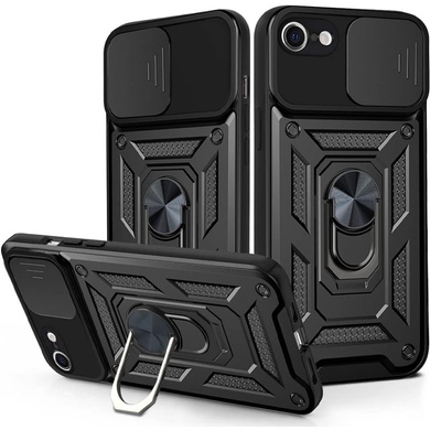 Ударопрочный чехол Camshield Serge Ring для Apple iPhone 7 / 8 / SE (2020) (4.7") Черный