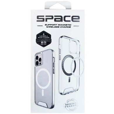 Чохол TPU Space Case with MagSafe для Samsung Galaxy S24+, Прозрачный