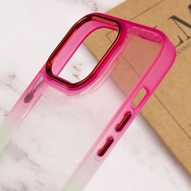 Чехол TPU+PC Fresh sip series для Apple iPhone 14 Pro Max (6.7") Салатовый / Розовый