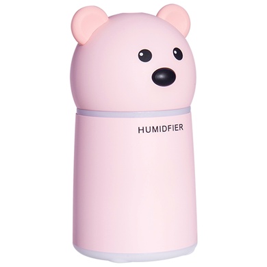 Увлажнитель воздуха Teddy Bear с арома-диффузором (lamp+fan) Розовый