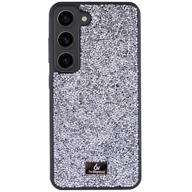 TPU чехол Bling World Rock Diamond для Samsung Galaxy S23 Серебряный