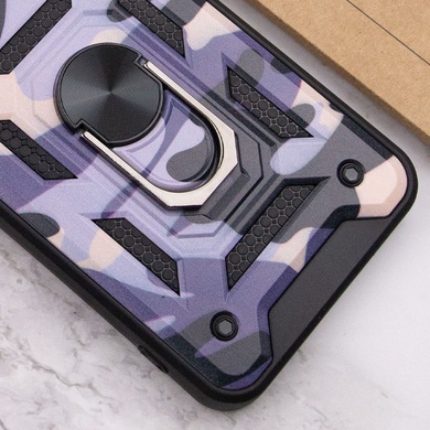Удароміцний чохол Camshield Serge Ring Camo для Xiaomi Redmi Note 10 / Note 10s / Poco M5s, Фіолетовий / Army Purple
