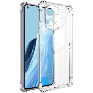 TPU чохол GETMAN Ease logo посилені кути Full Camera для Oppo Reno 7 4G, Безбарвний (прозорий)