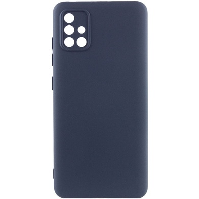 Чехол Silicone Cover Lakshmi Full Camera (A) для Samsung Galaxy A51 Синий / Midnight Blue