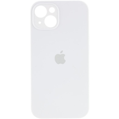 Чехол Silicone Case Full Camera Protective (AA) для Apple iPhone 15 (6.1") Белый / White