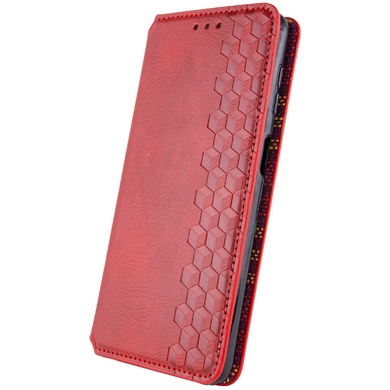 Кожаный чехол книжка GETMAN Cubic (PU) для Samsung Galaxy A15 4G/5G Красный