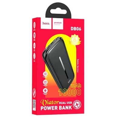 Портативний зарядний пристрій Power Bank Hoco DB06 Viator 10000 mAh, Чорний