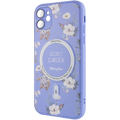 TPU+PC чехол Secret Garden with MagSafe для Apple iPhone 12 (6.1") Lilac