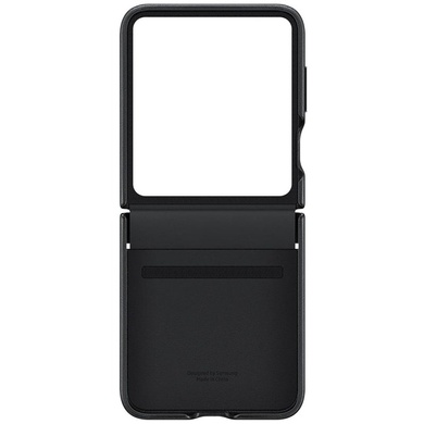 Кожаный чехол Leather Case (AAA) для Samsung Galaxy Z Flip6 Black