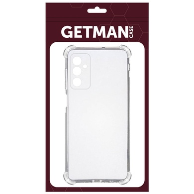 TPU чохол GETMAN Ease logo посилені кути для Samsung Galaxy M14 5G, Безбарвний (прозорий)