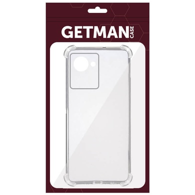 TPU чехол GETMAN Ease logo усиленные углы Full Camera для Realme C30s Бесцветный (прозрачный)