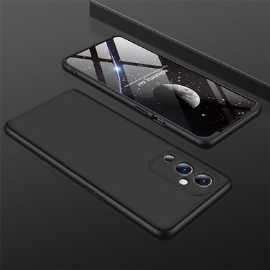 Пластиковая накладка GKK LikGus 360 градусов (opp) для OnePlus 9 Черный
