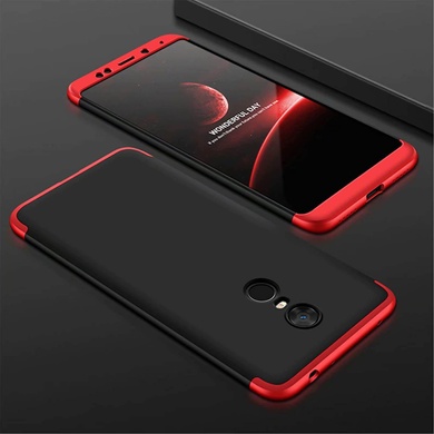 Пластикова накладка GKK LikGus 360 градусів (opp) дляXiaomi Redmi 5 Plus / Redmi Note 5 (SC), Черный / Красный
