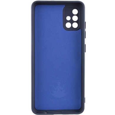 Чехол Silicone Cover Lakshmi Full Camera (A) для Samsung Galaxy A51 Синий / Midnight Blue