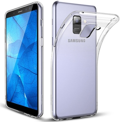 TPU чохол Epic Transparent 1,5mm для Samsung A530 Galaxy A8 (2018), Безбарвний (прозорий)